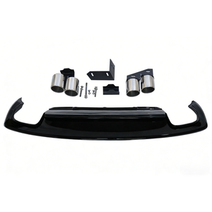Difusor de Parachoques Trasero de Alta Calidad para Audi A4 B8 Sin S-Line, Actualización Estilo S4 2008-2012 - Product Image 1