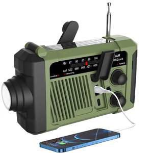 Portable Retro FM/AM/SW Radio with LED <b>Flashlight</b>, TF Card Player & <b>Rechargeable</b> Battery - Product Image 5
