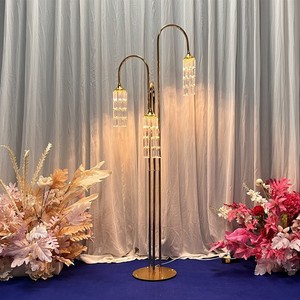 Đạo cụ đám cưới mới phát sáng bong bóng 3 đầu không gian thời gian pha lê Băng dải đường Đèn trang trí sân khấu đường băng trang trí đám cưới. - Product Image 5