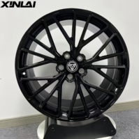 Nouvelles jantes forgées monobloc XINLAI personnalisées, noires brillantes, multi-rayons, concaves profondes, 5x112 5x114.3 20mm pour Mercedes-Audi