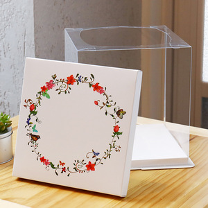 Usine En Gros Haute Transparence Unique Double Couche Gâteau Boîtes 6 Pouces 12 Pouces Guirlande Anniversaire Gâteau Boîte pour Carton Alimentaire - Product Image 4
