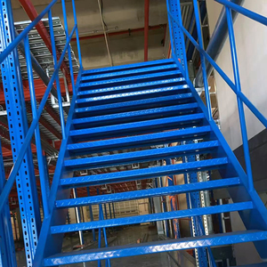 פלדה כבדה מחסן לופט פלטפורמה מדף אחסון אטטי מתלה מזנין ריפים ריצפת מדפים - Product Image 5