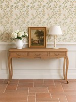 Ensemble coiffeuse et tabouret de maquillage en chêne massif sculpté style français, miroir de maquillage, bureau vintage français pour chambres à coucher de petite taille