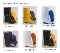 Bottes de pluie longues en PVC à embout en acier, anti-écrasement, mode, vente en gros, pas cher, imperméables, été, hiver, unisexe