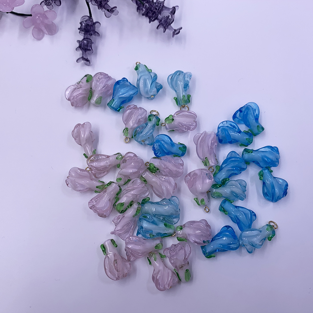 Diy Jewelry Flowers Glass Beads Accessory Murano Glass Beads for Woman