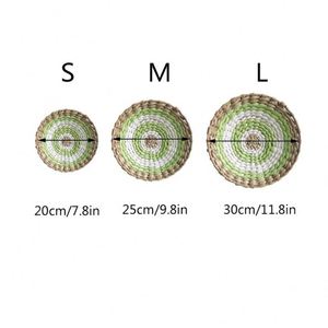 <span class=keywords><strong>Panier</strong></span> mural décoes décorations de maison bleues choses macramé Dip Dye suspendu décor de chambre d'été esthétique jonc de mer paniers en <span class=keywords><strong>osier</strong></span> - Product Image 2