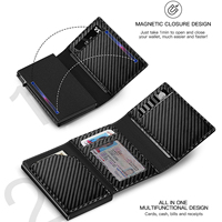 Dompet Saku Depan Minimalis Tipis dari Aluminium dengan Penjualan Terlaris, Dilengkapi dengan Pelindung RFID dan Tempat Kartu Kredit