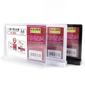 Quality Plastic A4 Leaflet Display Stands Custom Advertising Card Holder Price Holder Sign