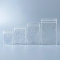 Sachet en plastique haute transparence pour bijoux, avec forme concave-convexe de précision, refermable, pour le stockage des pierres précieuses