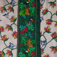 Écharpe carrée en laine et soie pour femme, imprimée recto-verso personnalisée, motif floral en tissage en chevrons, impression de dessin