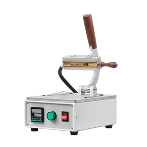 Small Manual Leather and Brass Type Movable Copper Die Hot-pressing and Stamping <b>Machine</b> for Leather Goods - Product Image 3