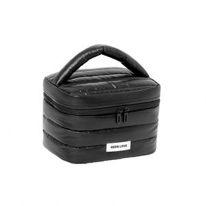 Sac de voyage portable pour femme en tissu polyester personnalisable, sac à main zippé pour le rangement des cosmétiques et du maquillage - Product Image 6