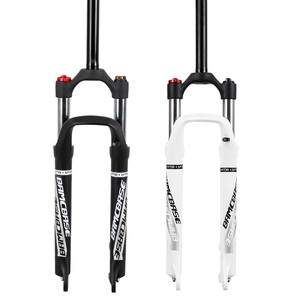 <span class=keywords><strong>Fourche</strong></span> de suspension JOYSUN de haute qualité en aluminium conique avec blocage pour vélos <span class=keywords><strong>VTT</strong></span>/route à freins à disque 26, 27,5, 29 pouces, débattement 120 mm, ressort hélicoïdal et pneumatique - Product Image 1