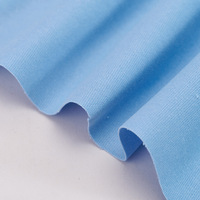 Tissu en maille côtelée 1x1 32S double fil 100% coton 300GSM 185cm respirant pour sweat-shirts et vêtements garçons et filles