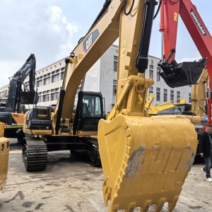 Excavadora sobre orugas Caterpillar 325D 325 de 25 toneladas usada de alta calidad Original de Japón con bomba como componente central - Product Image 4