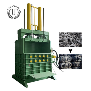 Máquina Empacadora de Neumáticos de Desecho Hidráulica Vertical Industrial de Alto Rendimiento con Motor para Reciclaje - Product Image 1