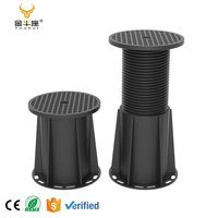 Système de supports réglables Taurus pour dalles, petite taille, pour poutre en bois