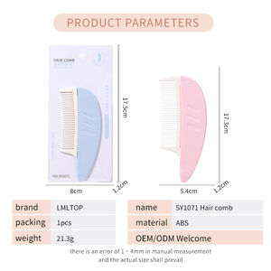 LMLTOP High Quality <strong>Mini</strong> <strong>Hair</strong> <strong>Straightener</strong> Comb for Women Hot Sale Beauty Tool with Custom Logo Plastic Handle for Travel-SY1071 - Product Image 3