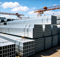 Tube carré galvanisé ERW 1"x1" 2"x2" 4"x4" 20ft, tube en acier à paroi épaisse 2x3 pouces pour construction, clôture, soudage ASTM