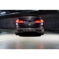 Diffuseur de pare-chocs arrière en fibre de carbone pour BMW Série 5 G30 G38 M Tech berline 4 portes 2018 2019 2020 2021 2022