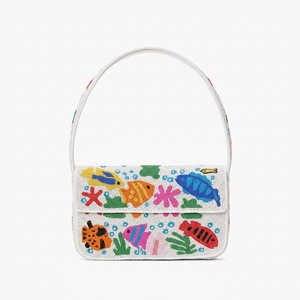 Pochette à monnaie douce faite à la main avec broderie sac à main compact perlé pour filles sac à main perlé par mohsin artisanat - Product Image 1