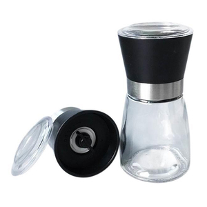 Botella de vidrio de 170 ml Atlantic Sea Salt Grinder molinillo de vidrio de especias manual - Product Image 1