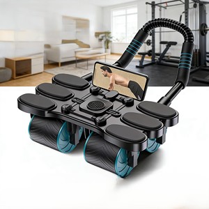 Roue abdominale AB à rebond automatique pour exercices abdominaux, outil d'entraînement de base pour la gym, appareil amincissant - Product Image 1