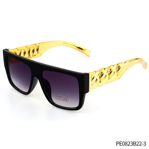 Traje de disfraces PESENAR 60s para hombres y mujeres incluye cadena de metal, gafas de sol, collar de cadena de <span class=keywords><strong>rapero</strong></span>, pulsera, gorra dorada - Product Image 6