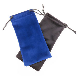 יוקרה שרוך בד קטיפה נשים רך מיקרופייבר ורוד משי עין משקפי שמש אריזה פאוץ תיק מקרה עם לוגו מותאם אישית - Product Image 6