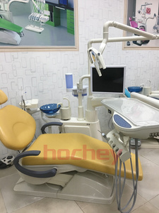 Fauteuil <span class=keywords><strong>dentaire</strong></span> électrique robuste Hochey avec revêtement en PU, certifié CE, large plage de tension et performances stables - Product Image 2