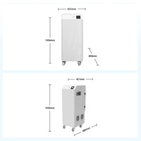 Nouveau système combiné de purificateur d'air industriel et d'absorbeur de fumée Senchro 60 cm DTF Shaker en acier inoxydable blanc pour machine d'impression