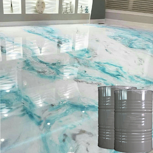 Recubrimiento Epóxico Metálico para Pisos, 100 kg/set, Relación 3:1, Resina Epóxica Autonivelante para Capa Superior de Piso, Recubrimiento Impermeable - Product Image 4