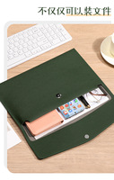 Carpeta A5 de PU con Cierre Metálico, Gran Capacidad, Carpeta de Documentos Empresarial, Logotipo Personalizado, Venta Promocional
