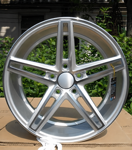 铝合金全新亮光黑面五辐轮毂 <span class=keywords><strong>18</strong></span> 英寸 5x114.3 5x100 5x105 PCD 25mm/20mm ET 5 孔 - Product Image 2