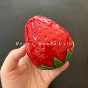 Bonita fruta limón melocotón calabaza forma ojo cara Cuerpo crema tarro bote bálsamo labial contenedor vacío labio exfoliante cosmético embalaje 30g - Product Image 5