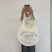 Bolso Tote de Lona Resistente para Mujer, Ecológico, con Certificación CE/ISO, de Gran Venta, Duradero, Mediano, para Compras Diarias, con Cinta Decorativa