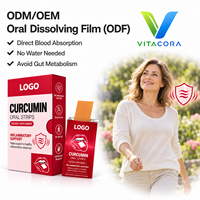 Bandes de film orales à dissolution rapide de curcumine OEM ODM – Complément anti-inflammatoire, antioxydant et de soutien articulaire à base d'extraits végétaux