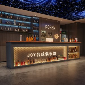 Bàn quầy <span class=keywords><strong>bar</strong></span> gỗ phong cách công nghiệp hiện đại retro cho phòng khách, phòng bida, quán cà phê, phòng tập thể dục, khách sạn, cửa hàng nướng thịt - Product Image 2