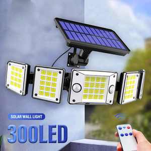 5 Heads LED Solar <b>Light</b> Outdoor <b>Motion</b> <b>Sensor</b> Waterproof Wide-angle Illumination Wall Lamp Garden Courtyard Street <b>Lights</b> - Product Image 1