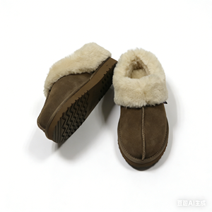 Bottes de neige en gros OEM/ODM, chaussures d'hiver chaudes, pantoufles d'extérieur en cuir de vache et peau de mouton double face, logo et style personnalisés - Product Image 4
