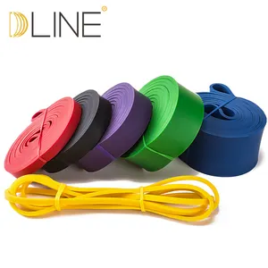 Best Quality Health Fitness Equipment Power Resistance Bands 208cm Heavy Fitness Latex Ballet Lifting Resistance Power Band