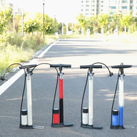 Pompe à main de haute qualité 0-160 PSI, construction en fer, design portable, légère (480g), avec manomètre et valve américaine pour vélo