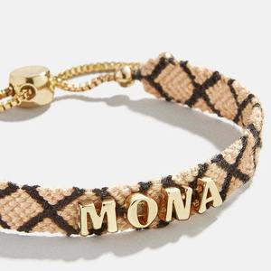 Ensemble de bracelet <span class=keywords><strong>d</strong></span>'amitié avec <span class=keywords><strong>lettre</strong></span> initiale personnalisable DIY tressé élégant-Cadeau de bijoux en cordon fait main <span class=keywords><strong>pour</strong></span> les meilleurs amis - Product Image 5