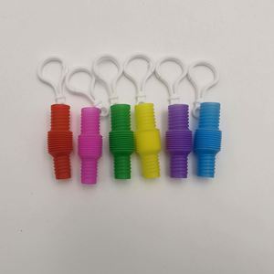 ของเล่นที่กำหนดเอง-ความแปลกใหม่ที่มีสีสันทางประสาทสัมผัสพวงกุญแจท่อ TPR ของเล่นบรรเทาความเครียดดึงและยืด - Product Image 6