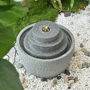 Hiện đại tối giản phòng khách độ ẩm đơn giản sang trọng chảy nước đồ trang trí Nhựa thủ công Fortune nước đài phun nước cảnh quan - Product Image 5