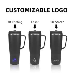 ANSHENG 40oz Quenche Double Wall Travel Mug Manufacturer Insulated Stainless Steel Tumbler With Handle