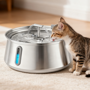 Nuevo <span class=keywords><strong>Bebedero</strong></span> Automático de Acero Inoxidable <span class=keywords><strong>para</strong></span> Mascotas, con Múltiple Filtración, Capacidad Extra Grande de 4L, <span class=keywords><strong>Bebedero</strong></span> <span class=keywords><strong>para</strong></span> <span class=keywords><strong>Gatos</strong></span> - Product Image 1