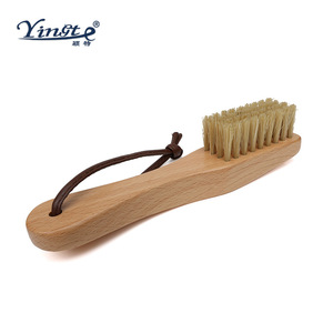 Cepillo para zapatos Yinste de madera maciza con cerdas de cerdo para limpiar y pulir cuero - Product Image 2