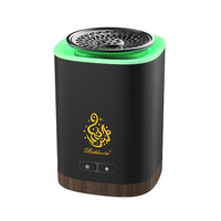 Brûleur d'encens électrique de luxe à LED, diffuseur d'aromathérapie, logo personnalisé, portable, USB, écologique, en métal, style moyen-oriental