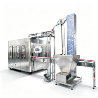 Ligne de production entièrement automatique de remplissage et de bouchage de bouteilles d'eau minérale de 2 L, machine de mise en bouteille de liquides, prix direct usine